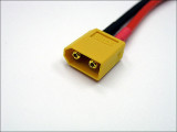 XT60 Male Connector w/14awg, 7.,5" leads